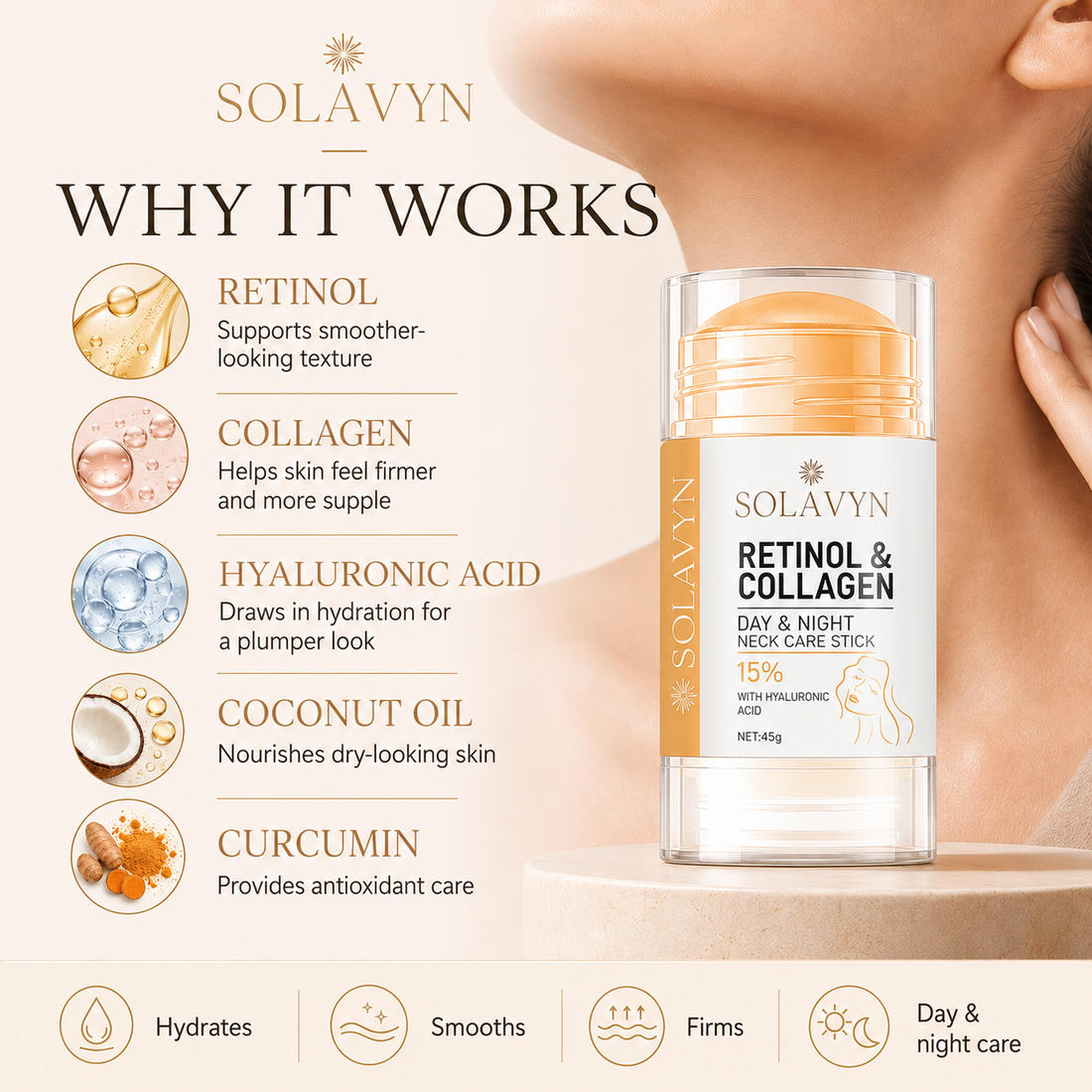 SOLAVYN Renewal Neck & Décolletage Cream