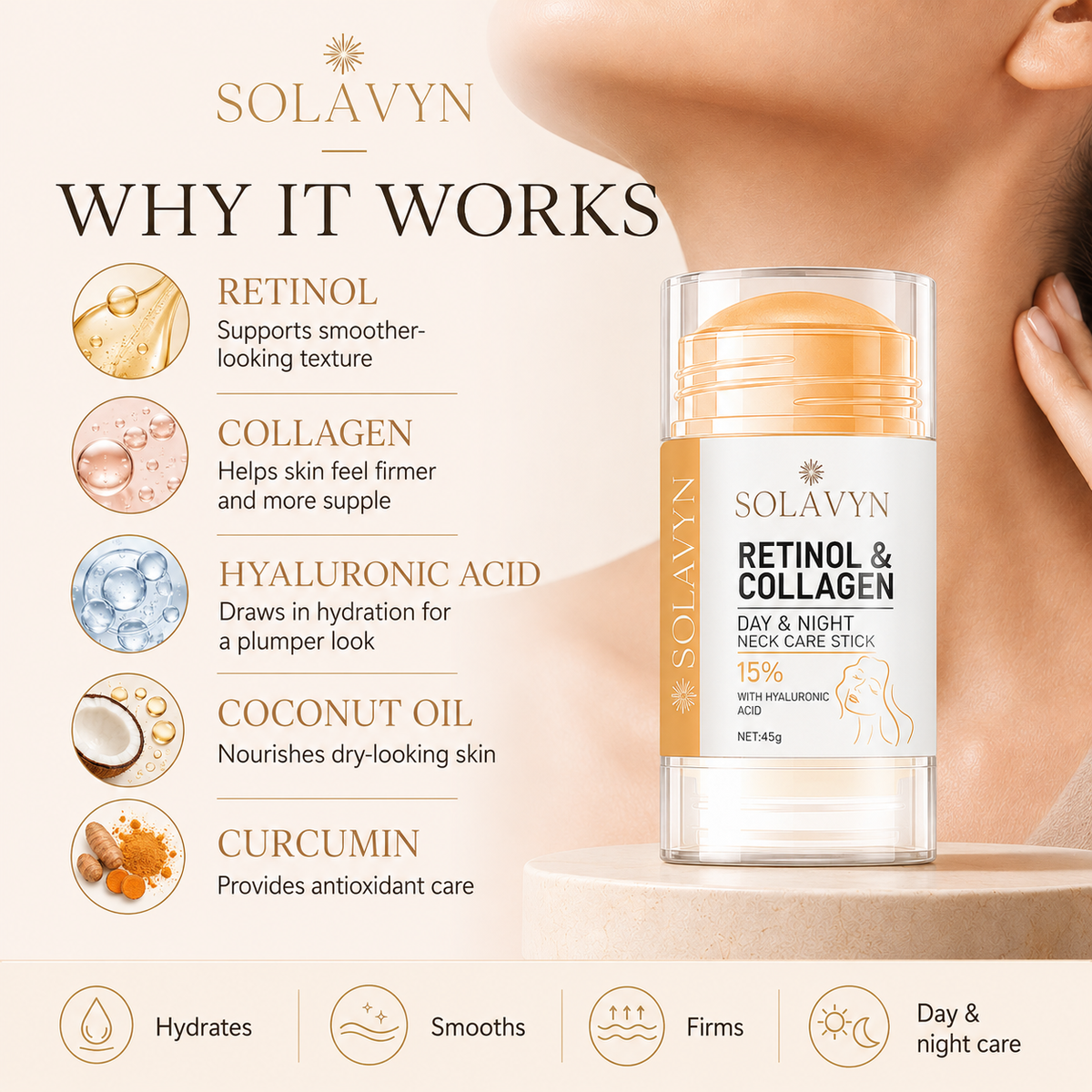 SOLAVYN Renewal Neck & Décolletage Cream