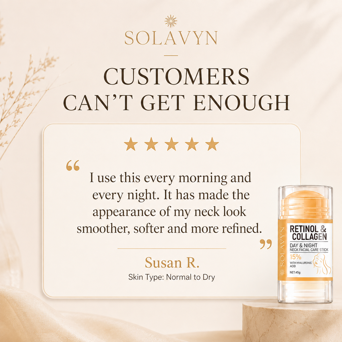 SOLAVYN Renewal Neck & Décolletage Cream